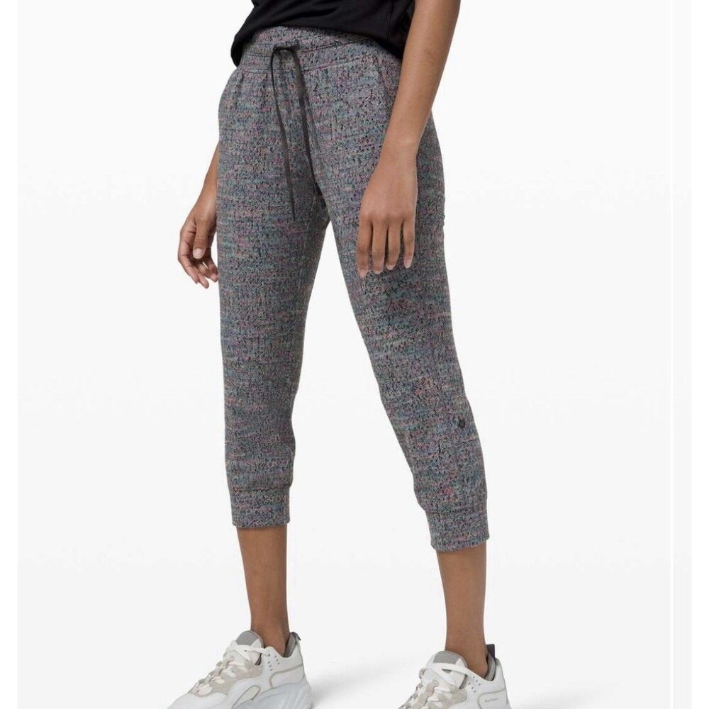 Lululemon Ready to Rulu Jogger Crop Neon Tweed Jacquard HTR Battleship Electric